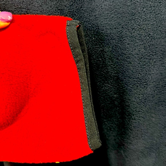 Lands' End Fleece Pullover Top Shirt Soft Stretch Burgundy Navy Men's XXL - Picture 10 of 11